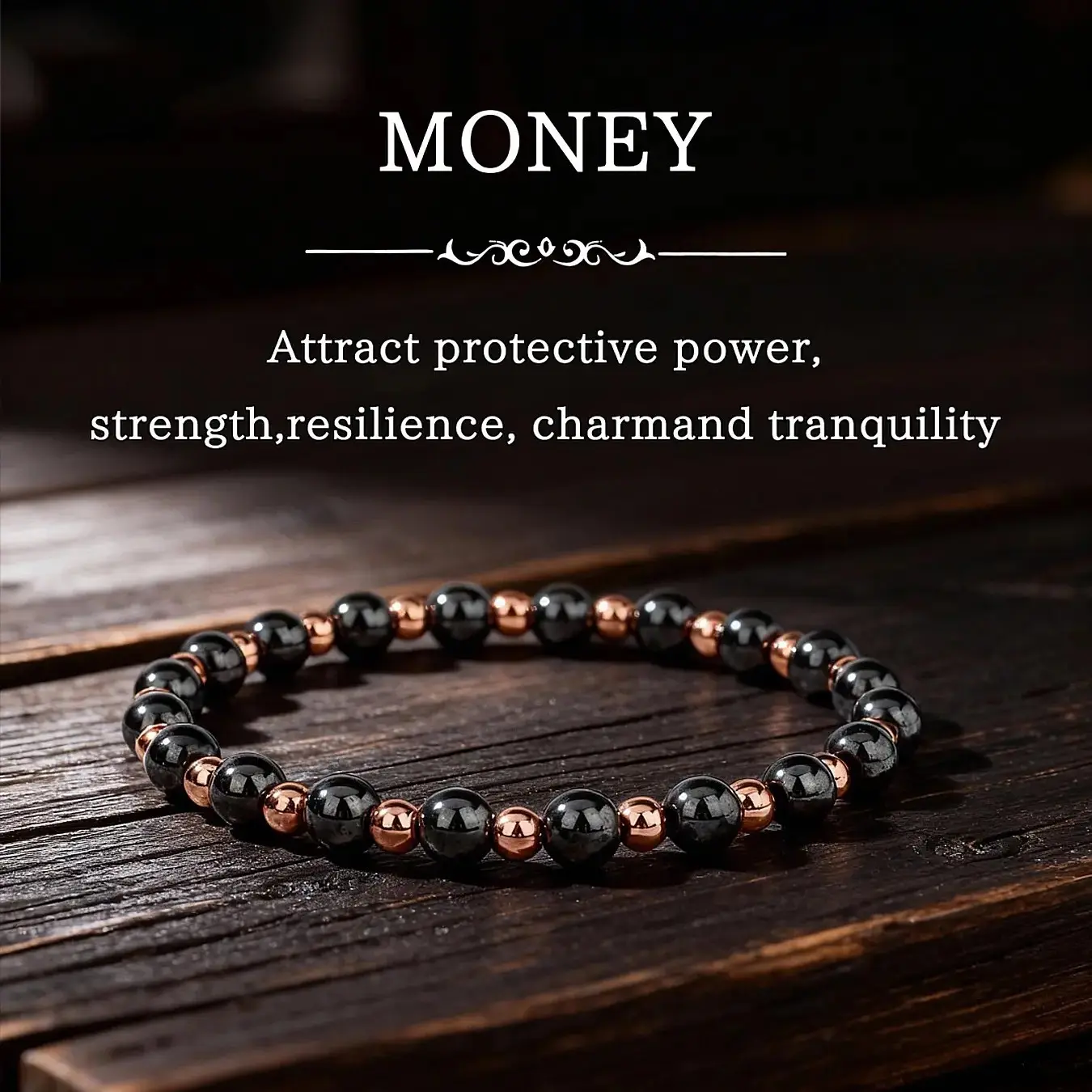 PETRLUNE Magnetic Bracelet – 3500 Gauss Magnet Hematite Beads | Adjustable Magnetic Bracelet | Attract Wealth and Energy Protection Jewelry