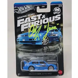 Hot Wheels Jesse's Volkswagen Jetta "Graphic Remix" Autographed 1/64 Scale Fast & Furious Collectible Car