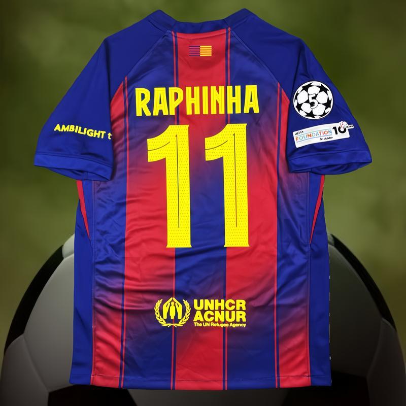 2025 26 Home Kit Raphinha #11 Short Sleeve Soccer Jersey