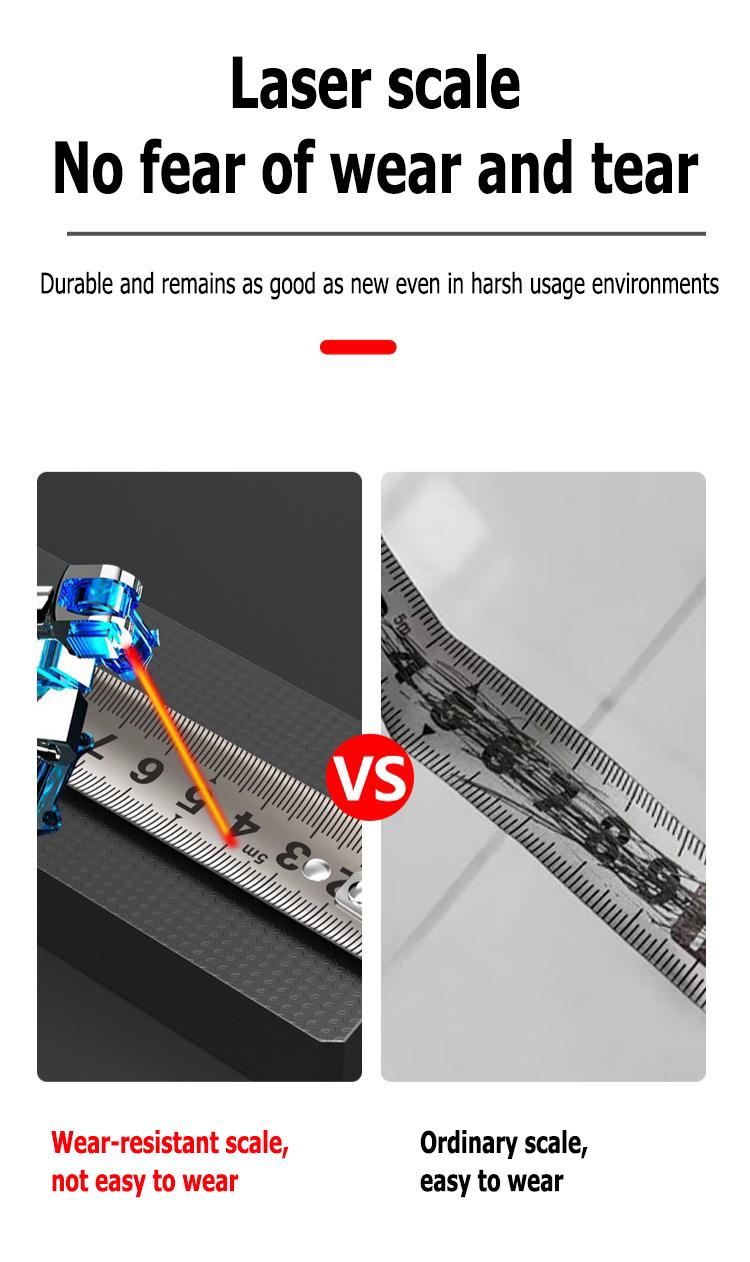 16/25FT Retractable Tape Measure Stainless Steel Measuring Tape With One sided Scale Waterproof Portable AutoLock Ruler With Magnetic engineer tape