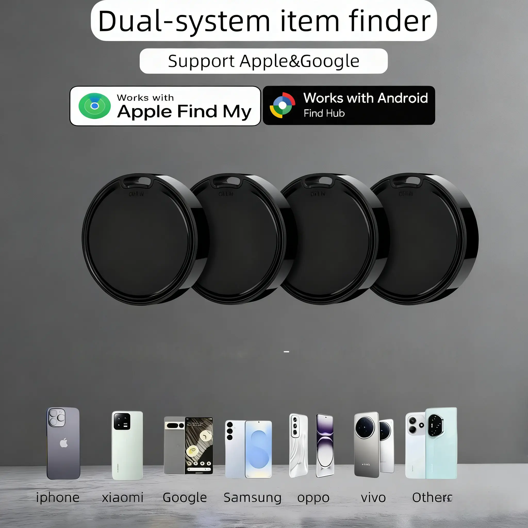 Dual- System Car GPS Tracker Apple Find My & Android Compatible Real-Time Tracking No Monthly Fee Weatherproof Magnetic Case Smart Key Finder Bluetooth Safety Universal Compatibility The Best Gift Wireless Tag Travel Gadgets tiktokshopspringglowup summerv