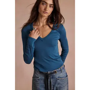 Free People: Neria Long Sleeve in Still Sea