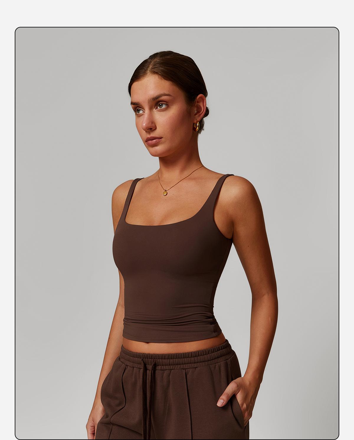 MFVIM Women's Solid Color Sports Tank Top High Performance Activewear with Tummy Slimming Design Breathable Sleeveless for Yoga Gym Workouts All Seasons Suitable for Women's Sportswear Day Gift Athletic Shirts Athletic Style Gymswear workout tops SpringSt