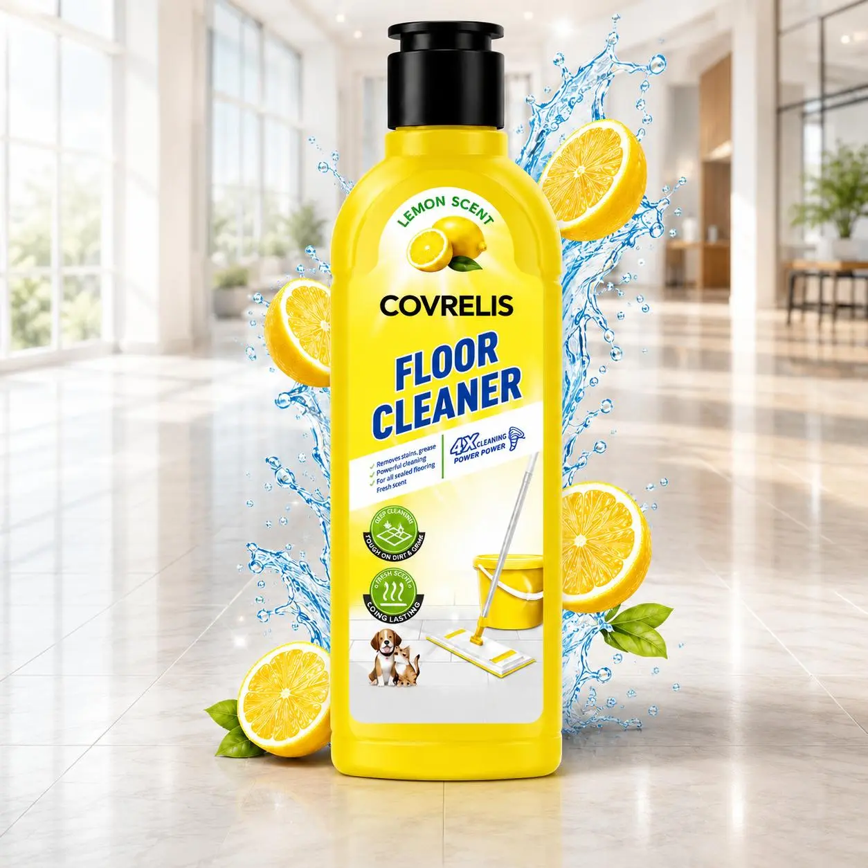 1 pc/2 pcs, deep-clean floor cleaner, magic streak-free floor cleaner | fast-drying deep cleaning solution for hardwood, tile, laminate, and vinyl floors; pet-friendly with a fresh scent; suitable for mopping, pet urine stains, non-slip surfaces, househol