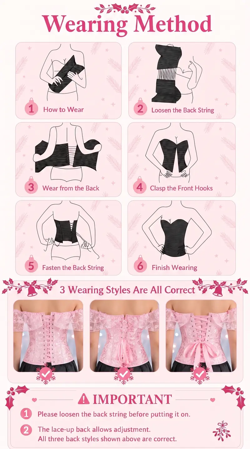 Women's Retro Lace Overbust Corset Top - Off-Shoulder Bodice with Hook&Eye Front, Adjustable Lacing, Polyester Knitting Fabric, Shapewear for Party & Wedding, Do Not Wring Clothing