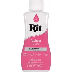Rit Fuchsia 8 oz Liquid Fabric Dye for Clothing Décor & Crafts