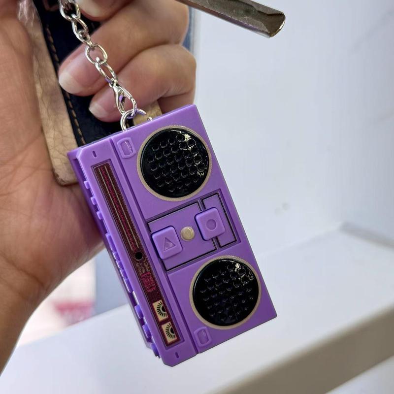 1 minute retro mini recorder keychain fun singing music playing keychain couple friend gift