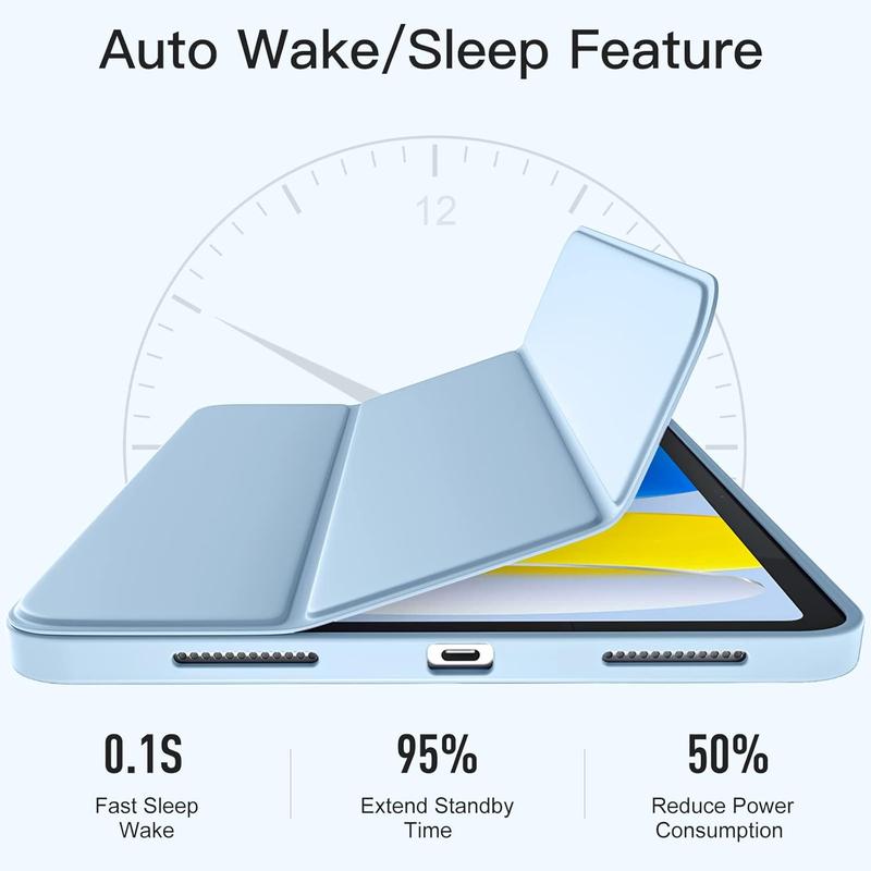 Case for iPad (A16) 11th Generation 11 Inch 2025/ iPad 10th Generation 10.9 Inch 2022 Case with Pencil Holder, Hybrid Cover with Soft TPU Back, Supports Touch ID, Auto Wake/Sleep -Black Case for iPad (A16) 11th Generation 11 Inch 2025/ iPad 10th Generation 10.9 Inch 2022 Case with Pencil Holder, Hybrid Cover with Soft TPU Back, Supports Touch ID, Auto Wake/Sleep -Black