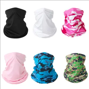 6 Pack Bandana Face Mask Summer Cooling Sun Protection Headwear Balaclavas Breathable Windproof Balaclava Neck Gaiter Mask Fishing Hiking Cycling Neck Gaiter Sunscreen for Unisex Men Women