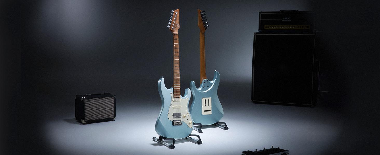 Donner DST-550 39 Inch Electric Guitar, Solid Double-cut Poplar Body Electric Guitar for Intermediate & Pro Players, 7 Tone-switching Options & Tremolo Bridge, Bonus Bag Donner DST-550 39 Inch Electric Guitar, Solid Double-cut Poplar Body Electric Guitar for Intermediate & Pro Players, 7 Tone-switching Options & Tremolo Bridge, Bonus Bag