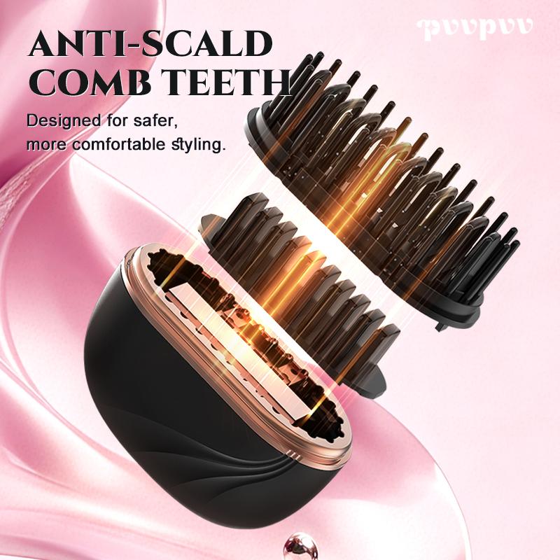 Wireless Mini Portable Hair Straightener, Portable Heated Comb, a must-have for outings. It fits easily in a small bag or car, keeping your hair smooth and manageable.
