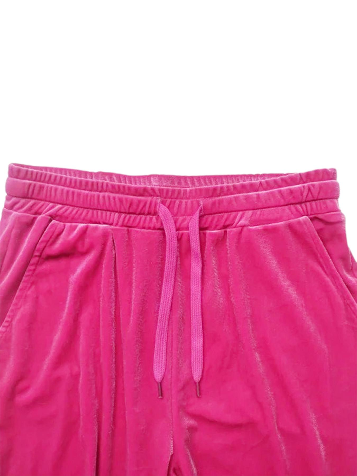 Women's Velvet 2-Piece Tracksuit Set with Pockets - Soft Korean Fabric, Comfortable Jogger Outfit for Casual & Travel