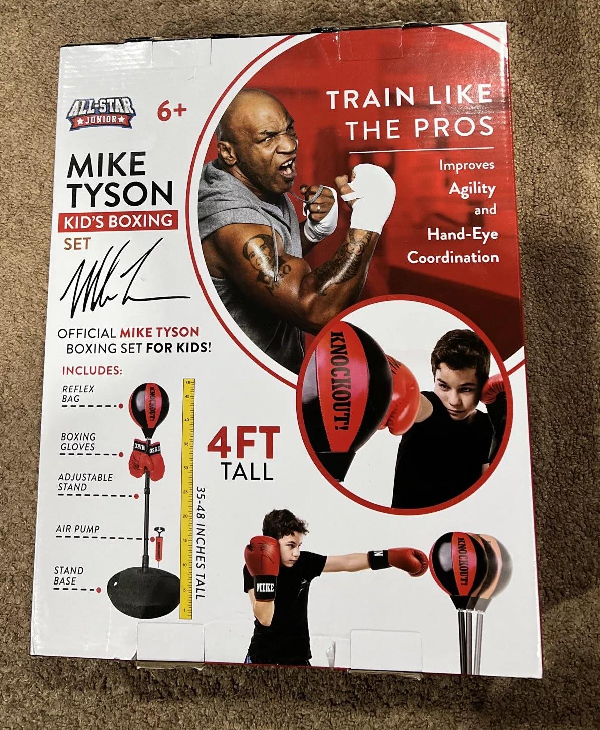 Mike Tyson Kids Boxing Set, Includes Boxing Bag with Stand for Kids, Fun and Engaging Training Gear