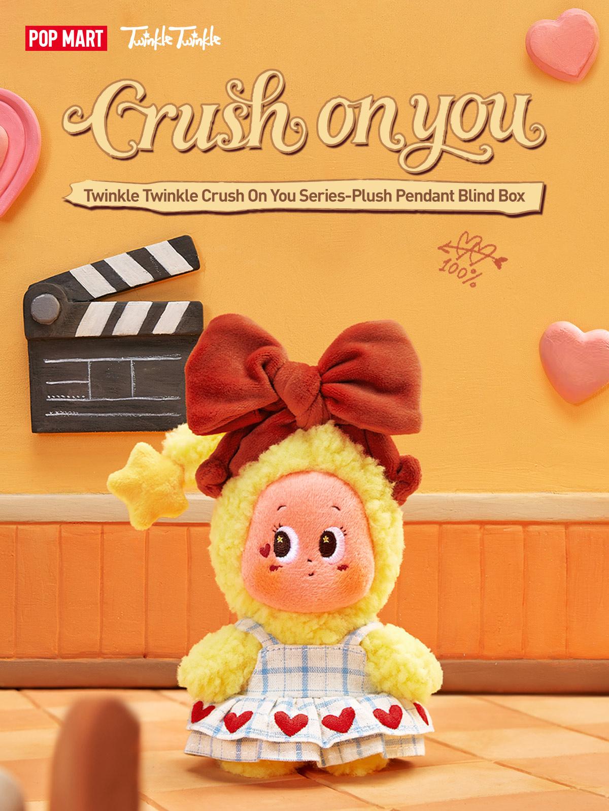 POP MART Twinkle Twinkle Crush On You Series-Plush Pendant Blind Box, Collectible Toys
