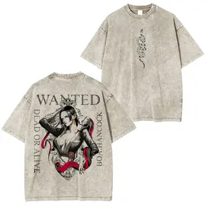 One Piece Anime T-shirt & Sweatshirt, Boa Hancock Wanted Graphic Tee, Vintage Oversized Unisex Streetwear, Manga Gifts for Him Her