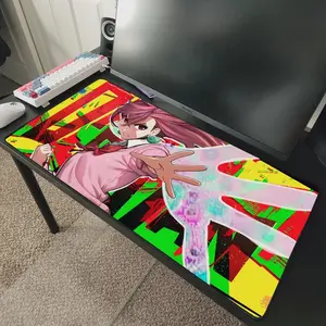 Momo Ayase from Dandadan Anime Desk Mat Mousepad 31" x 15.5" Gaming Desk Mat Mouse Pad Accessories