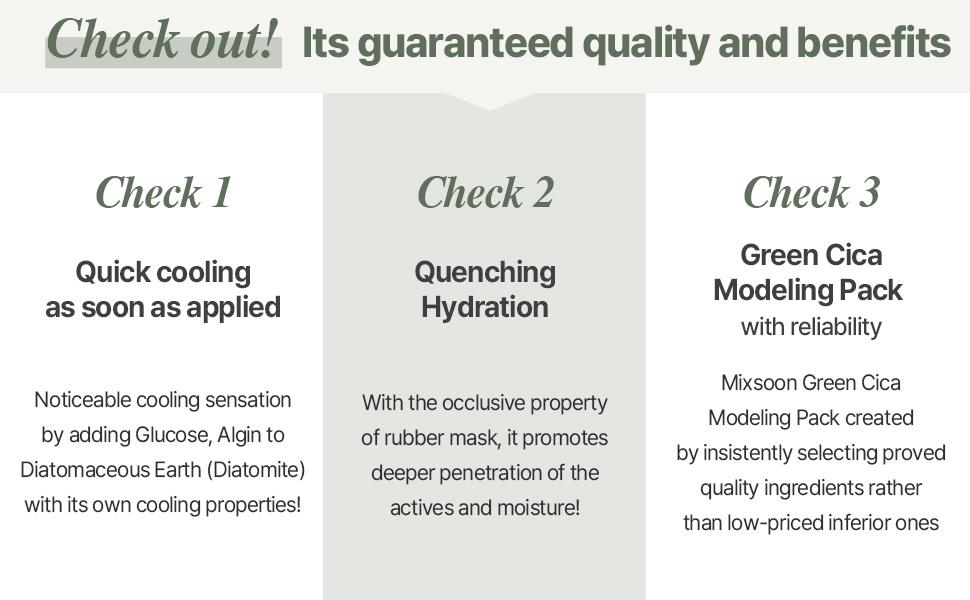 [mixsoon Official Shop] Green Cica Modeling Pack 5ea - Cooling and Hydrating Melting Pack for Glowing Skin