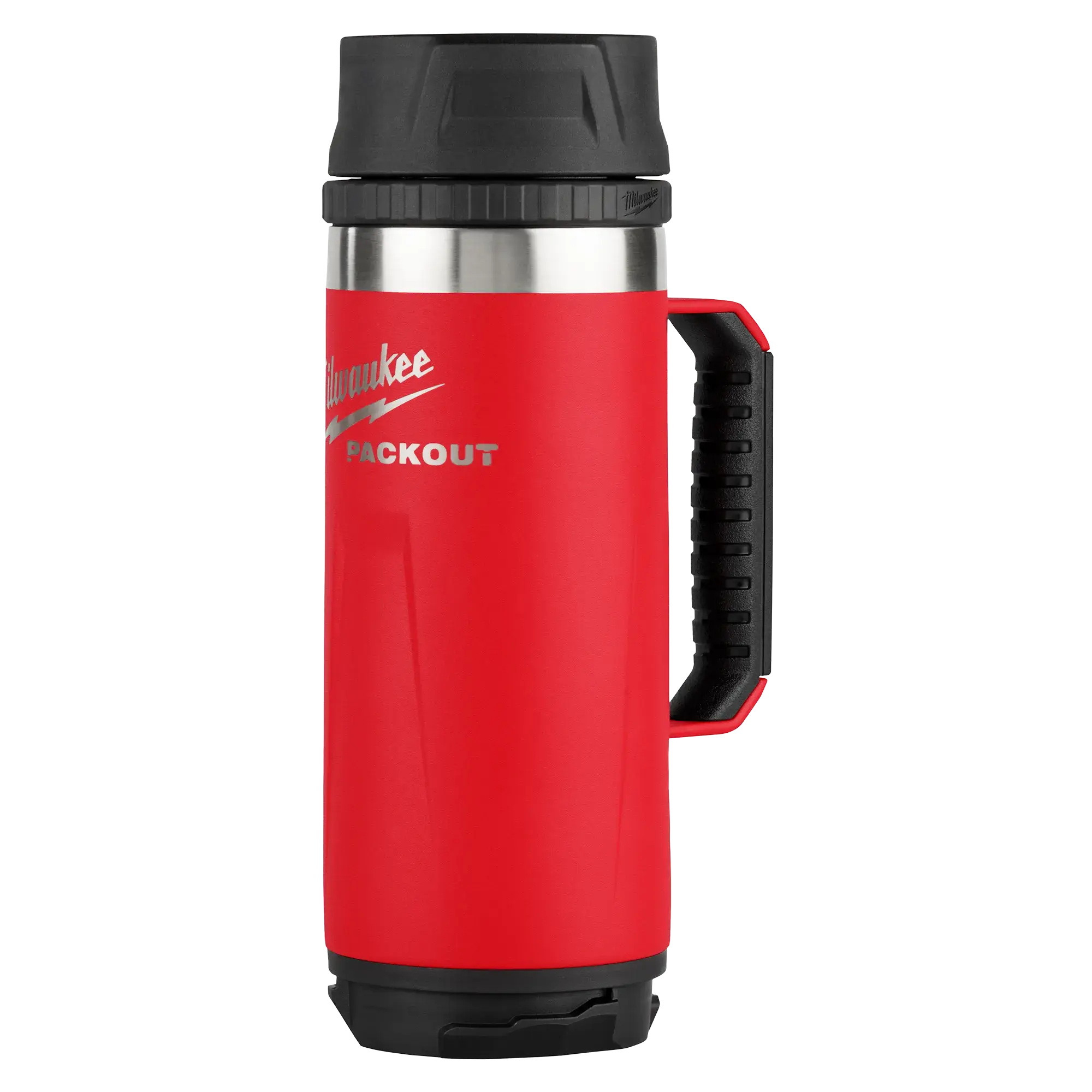 Milwaukee PACKOUT™ 18oz Cylindrical Metal Vacuum Flask Tumbler, Insulated Leakproof Daily Use Drinkware with Sip Lid, Flasks, Insulation