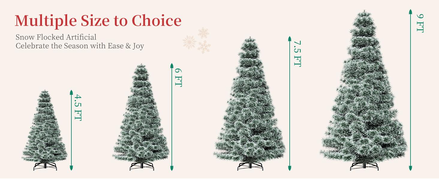 Sweet Furniture Plus Pre-lit Artificial Christmas Tree, Realistic Shape Color, Perfect Home Office Garden Decoration, Fits Indoors Outdoors Sturdy Metal Base