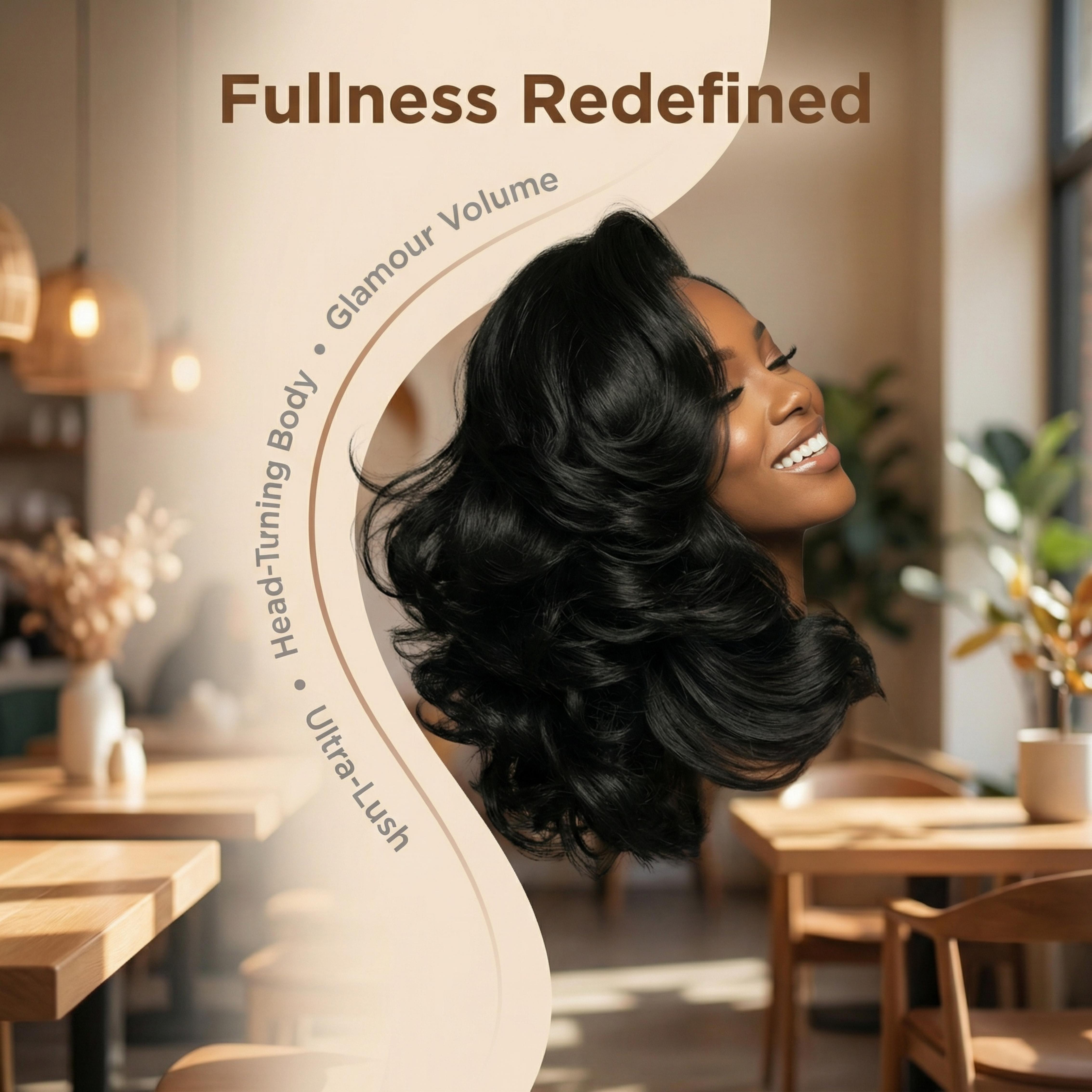 [Detroit Layers] Beginher Hair Extra Full & Voluminous 20 inches Middle Part Heat Resistance Fiber 250% Density Big-Head Friendly Kash Doll Curl Farrah Fawcett Layers 4x4x1 T-Part Lace Synthetic Pre-Cut Glueless Wigs Natural Black Color