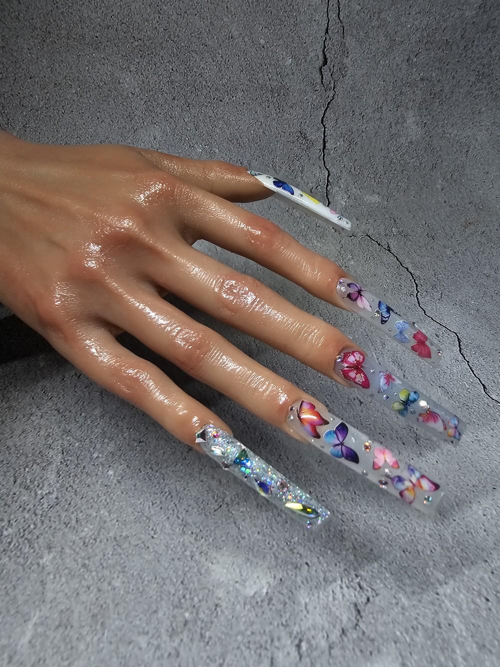 Realistic Silicone Nail Practice Hand  Nail Art  Manicure