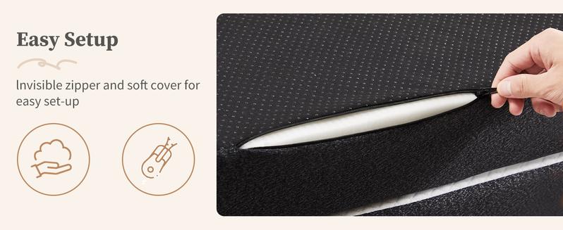 Folding Mattress, Tri-fold Memory Foam Mattress Topper for Camping, Foldable Mattress Topper with Washable Cover, Various Sizes, White Folding Mattress, Tri-fold Memory Foam Mattress Topper for Camping, Foldable Mattress Topper with Washable Cover, Various Sizes, White