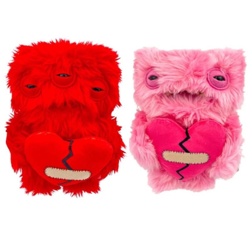 Love Fuggler-Ugly-Monsters Plush Collectible Toy Heart MUNCH MUNCH Stuffed Plush Doll Valentine Present Red and Pink