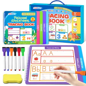Preschool Educational Tracingbook: Preschool Handwriting Learning Activity Workingbook |Learning Materials | Alphabet Learning Toys |Preschool Workbook | Busy Book for Boys and Girls 3+ Mother's Day, Children's Day markers coloring book