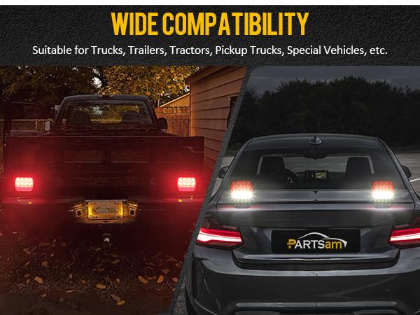 Partsam LED Towing Tail Light Kit for Trucks Trailers