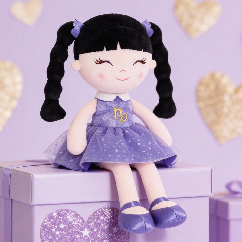 Princess Zodiac Doll 16 Inch Plush Toy – Handmade Soft Doll for Girls –  Zodiac Gift, Birthday Gift, Christmas Gift, Valentine’s Day Gift, Plush Doll for Kids