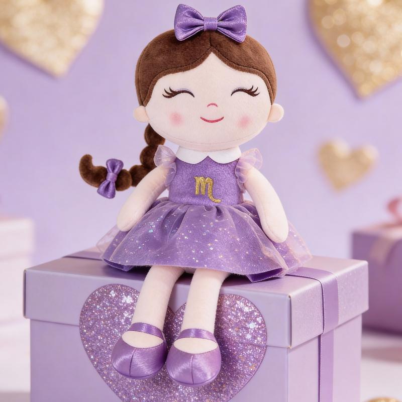 Princess Zodiac Doll 16 Inch Plush Toy – Handmade Soft Doll for Girls –  Zodiac Gift, Birthday Gift, Christmas Gift, Valentine’s Day Gift, Plush Doll for Kids