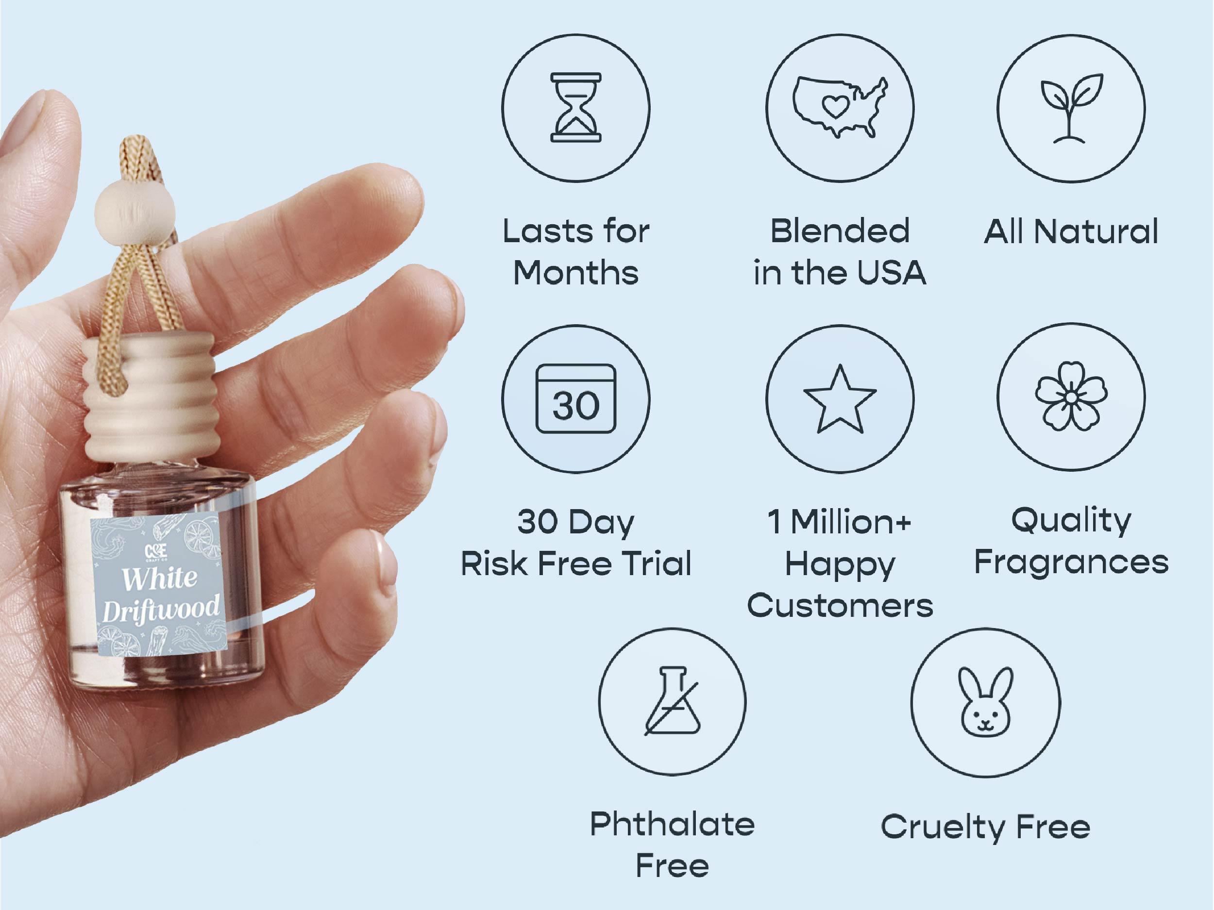 Four-Pack Scented Car Fresheners Bundle – 4 Unique Scents, 8ml Each Four-Pack Scented Car Fresheners Bundle – 4 Unique Scents, 8ml Each