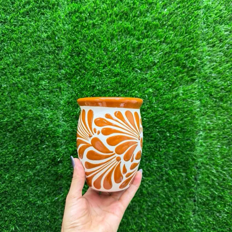 Handmade Relieve Cantarito Cielito Lindo-Mamey-500ml.
