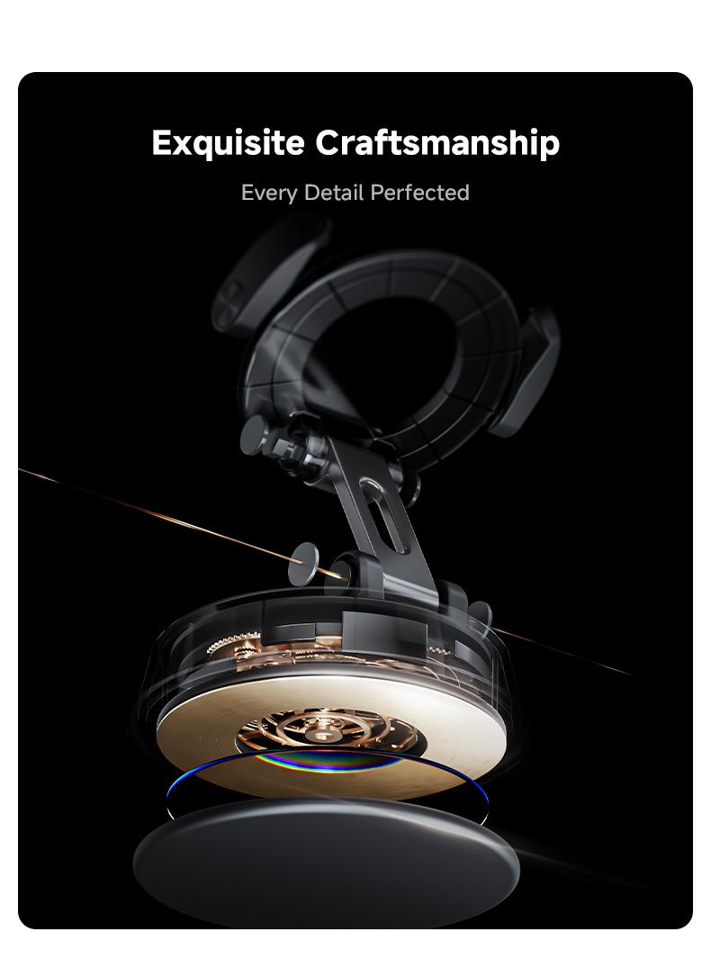 MAGIC JOHN Clip-On Car Phone Holder, Strong Magnetic Grip, Non-Slip Foldable Stand, 360° Adjustable, for Car Navigation & Home Use — Works with or without Magnetic Phones MAGIC JOHN Clip-On Car Phone Holder, Strong Magnetic Grip, Non-Slip Foldable Stand, 360° Adjustable, for Car Navigation & Home Use — Works with or without Magnetic Phones