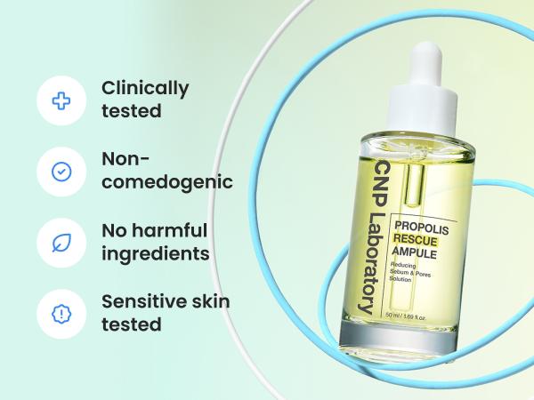 Honey Niacinamide Serum for Sensitive, Acne-prone Skin - Propolis Rescue Repair Ampule with IP-BHA, Soothing, Hydrating, Minimizing Pores, Anti-Redness, Brightening, Korean Skincare for Radiant, Even-Toned Complexion (1.65 fl.oz)