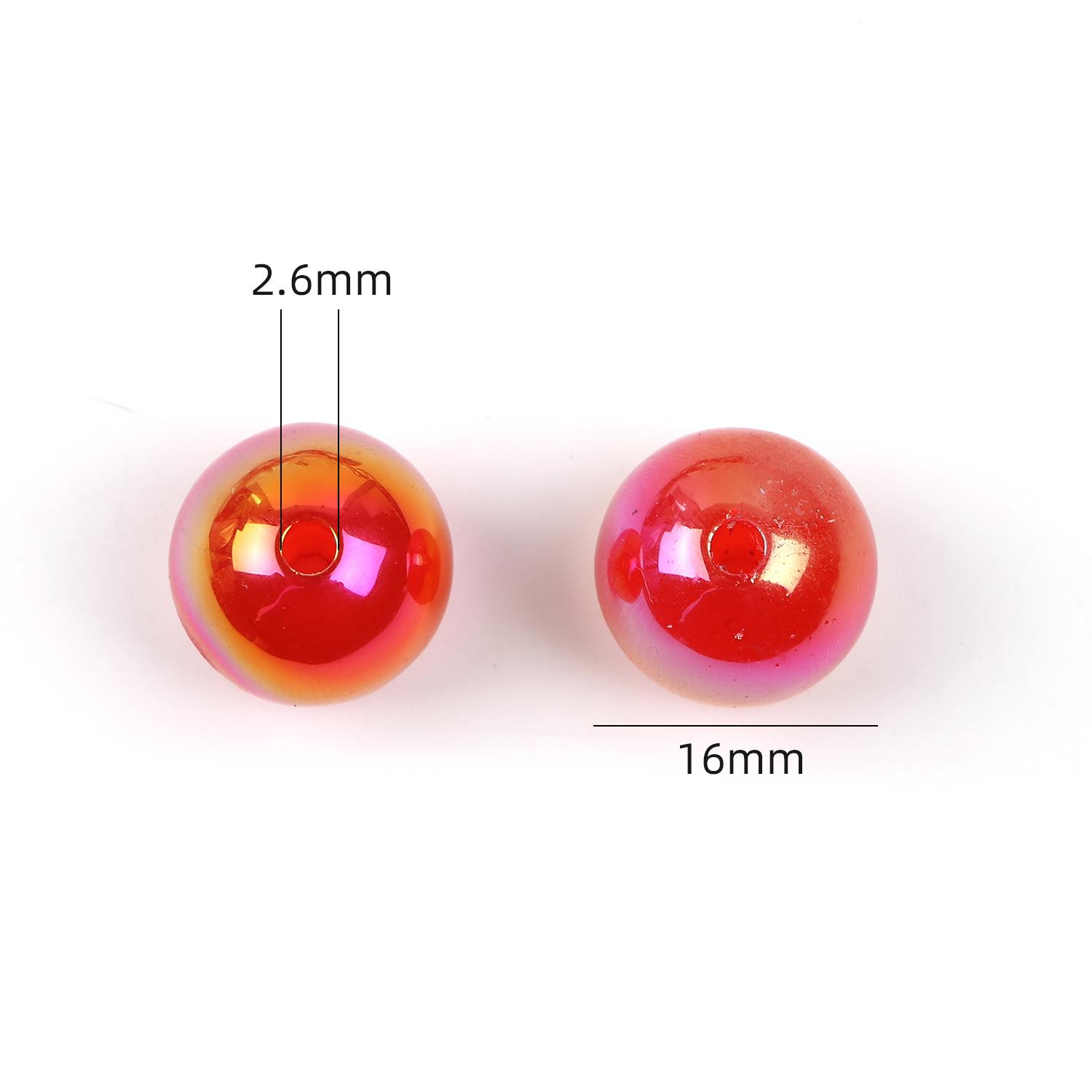 【B44】Acrylic beads in different colors!