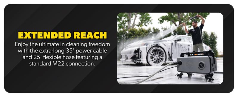 CHEMICAL GUYS ProFlow PM2000 Pro Electric Pressure Washer – 2030 PSI & 1.77 GPM for Deep Cleaning Cars, Driveways, Patios & More | Includes Spray Gun, 4 Nozzles, Hose & Wand | Compact, Lightweight Design for Auto Detailing & Home Use