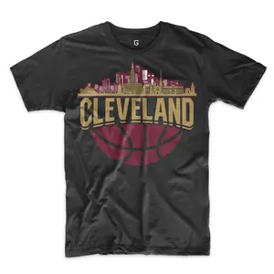 Cleveland Basketball Skyline Men's T-Shirt Cleveland Basketball Skyline Men's T-Shirt