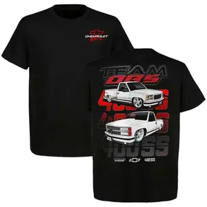 Chevrolet Team OBS Graphic Pickup Truck Tee, Off-road Vehicle Printed T-Shirt For Speed Enthusiasts, Unisex Street Style