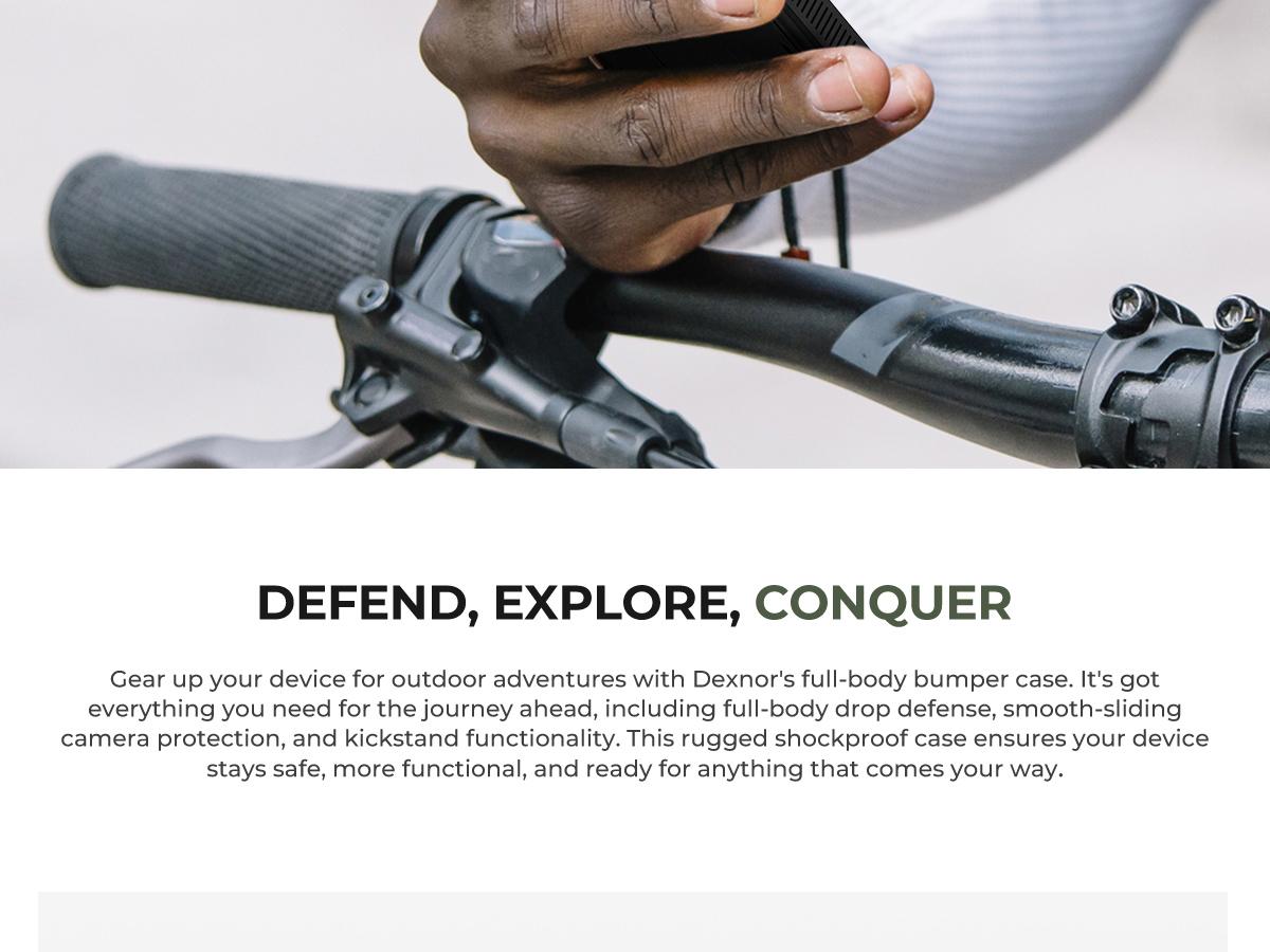 Dexnor for Motorola Moto G-Power-5G-2025/2026 Case, [2 Front Frame] [Built-in Magnetic Slide Camera Cover & Kickstand] Heavy Duty Protection Shockproof Phone Case with Screen Protector, 6.8inch