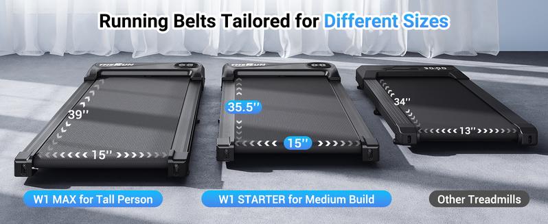 Foldable Walking Pad Treadmill with Handle, Low-Noise Motor 300 lbs Load Shock Absorption LED Display & Remote Control Compact Treadmill for Home & Office Exercise