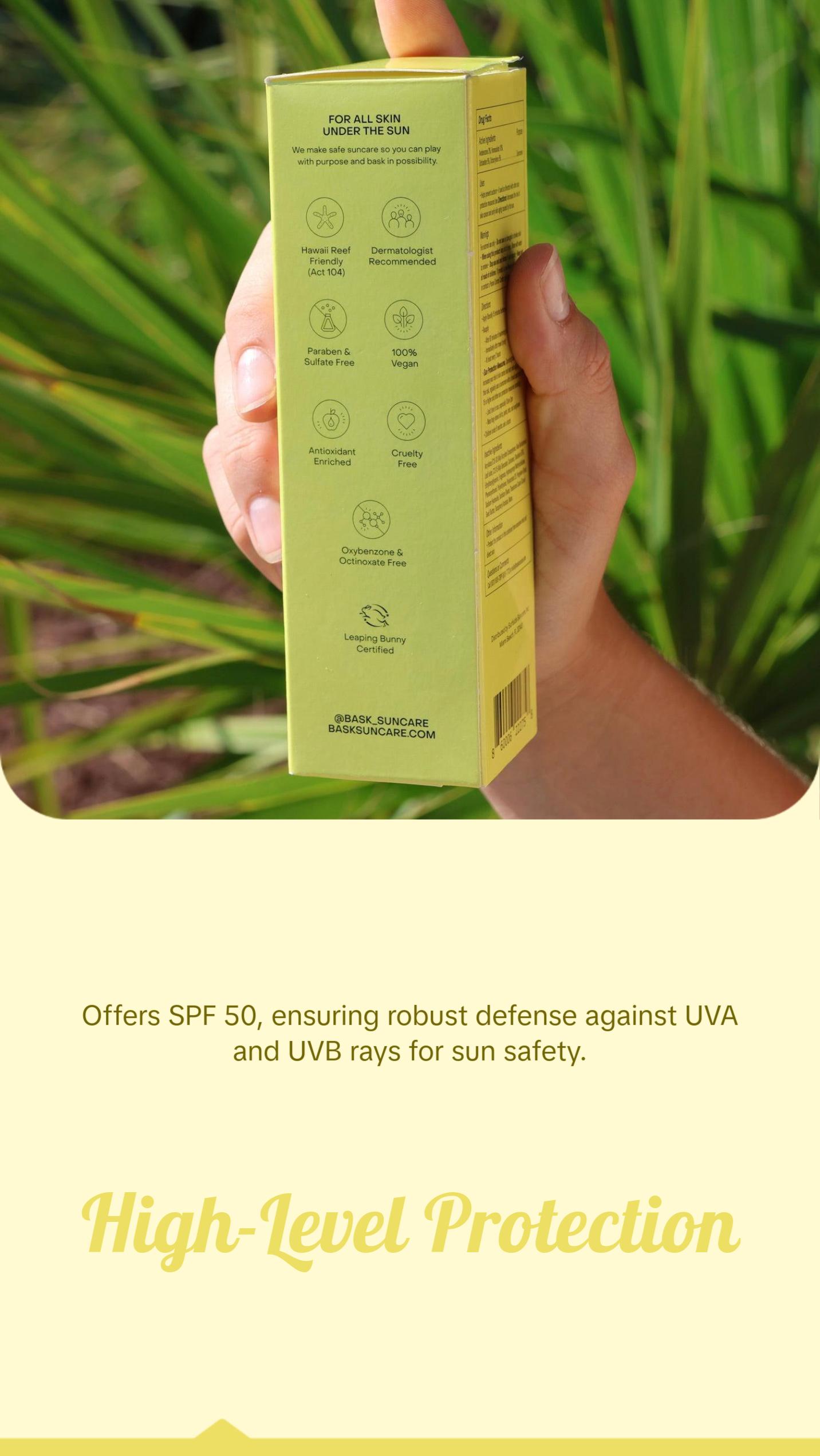 Bask SPF 50 Sunscreen - Ultimate Sun Defense Bask SPF 50 Sunscreen - Ultimate Sun Defense