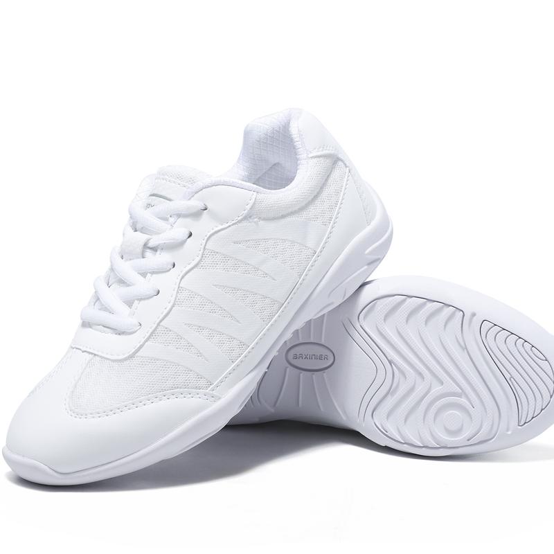 BAXINIER Youth Girls White Cheerleading Shoes Breathable Youth Cheer Competition Sneakers Athletic Training Dance Tennis Walking Cheerleading Shoes for Girls dance shoe BAXINIER Youth Girls White Cheerleading Shoes Breathable Youth Cheer Competition Sneakers Athletic Training Dance Tennis Walking Cheerleading Shoes for Girls dance shoe