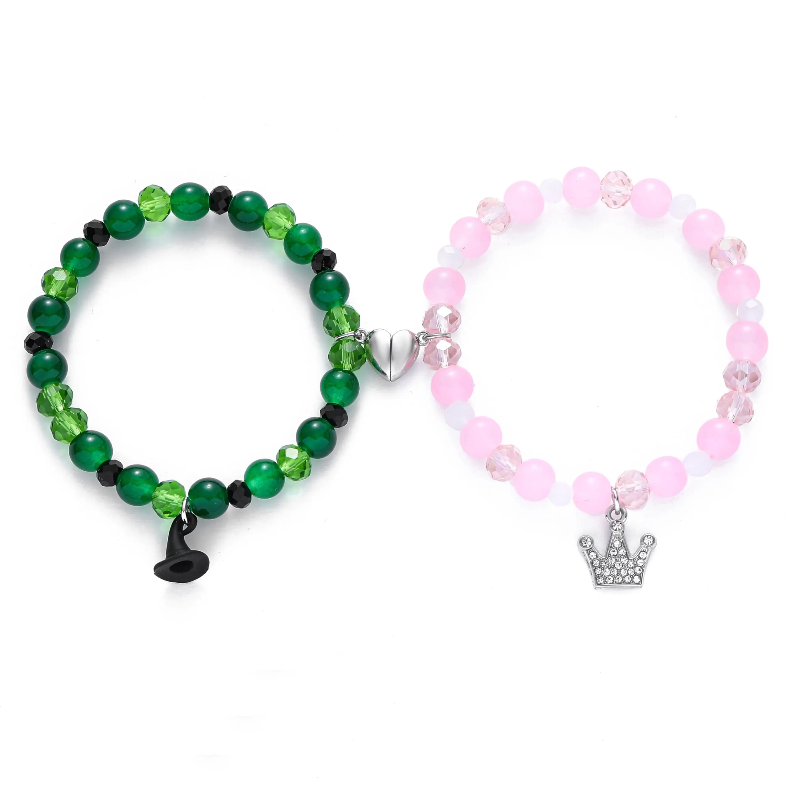 Sending Girlfriend Handmade Wicked Opera Movie Friendship Magnetic Bracelet - Female Witch Hat with Crown