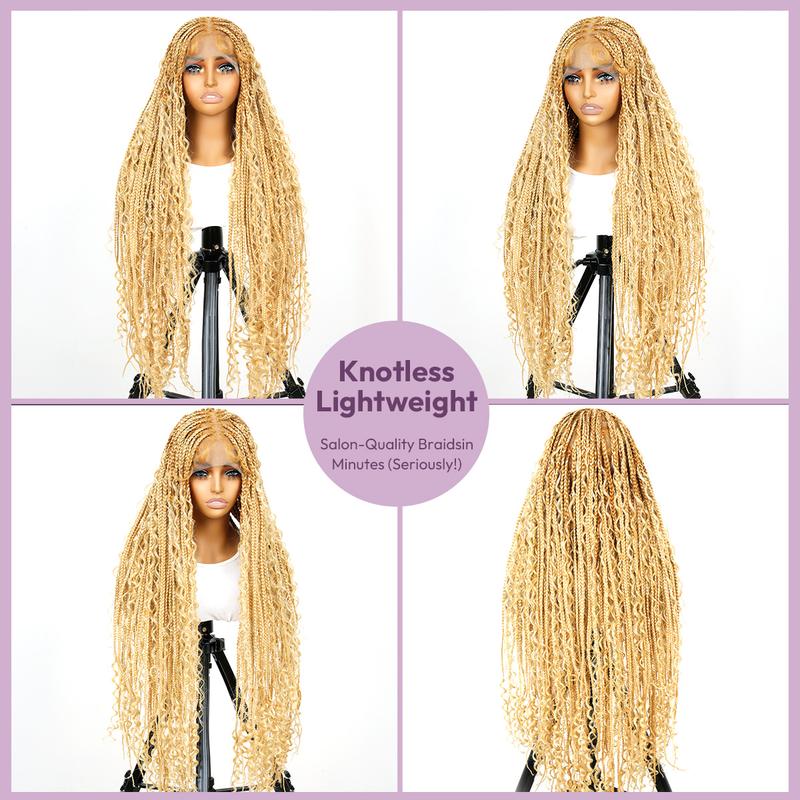 Valentine Musts #T274/614 36 Inches Full Lace Premium Synthetic Fiber Bohemian Box Braided Wigs Knotless SuperNova Hair Ash Blonde Wig DM to Pre-cut Lace Valentine Musts #T274/614 36 Inches Full Lace Premium Synthetic Fiber Bohemian Box Braided Wigs Knotless SuperNova Hair Ash Blonde Wig DM to Pre-cut Lace