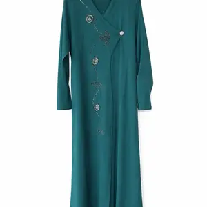 Emerald Bloom Modest Abaya