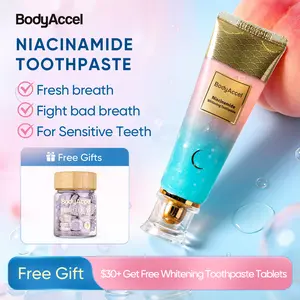 【SW-Z】BodyAccel 【Triple Whitening】Niacinamide Fresh Breath Whitening Toothpaste - glamvorateeth whitening Springtok Mint