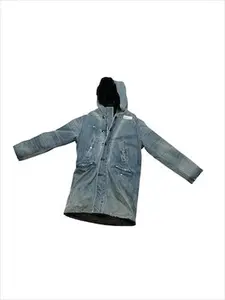 OBJ00306 Amiri Denim Hooded Jacket