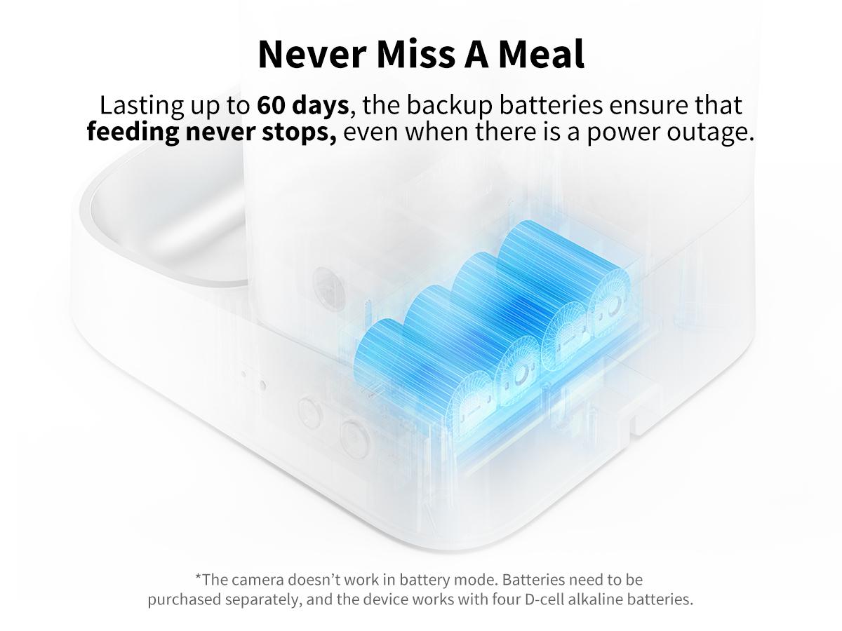 PETKIT YumShare Dual Hopper-2 Automatic Smart Feeder with Camera, White, 1080P HD Video, Night Vision, Double Hopper Pet Dry Food Dispenser for Cats and Dogs, Anti-Stick Bowl, and Smart App Control bowl/dish