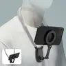 Magnetic Mobile Phone Neck Mount - Silicone-Steel Metal Hands-Free Holder with Plug, Landscape-Ready POV/Vlog Chest Strap for iPhone 17/16/15/14, Cellphone Accessories for Android Smartphones,techvibes